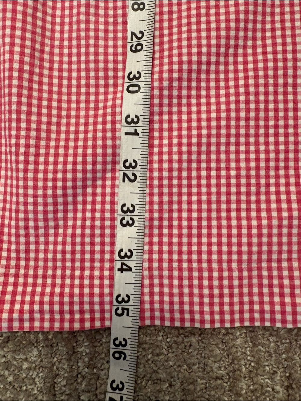 Chadwicks of Boston Pink & White Gingham Shirt Dress | Cotton | Size 12/14 - Picture 10 of 15